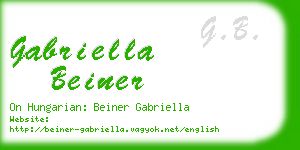 gabriella beiner business card